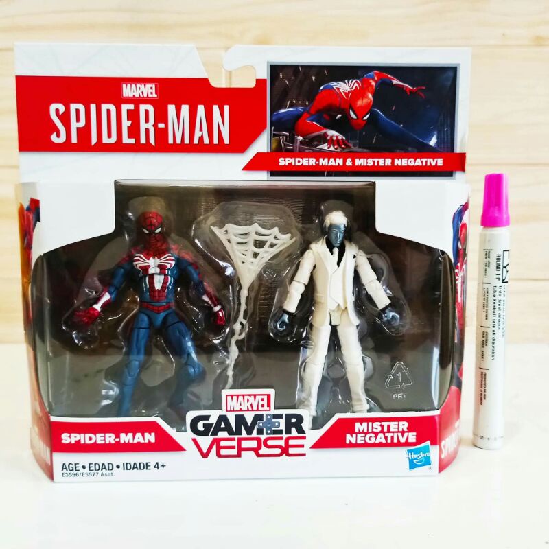 Mainan action figureSpiderman vs mister negative boxsetTinggi 3.75inchGamerverseFull artikulasi
Deta