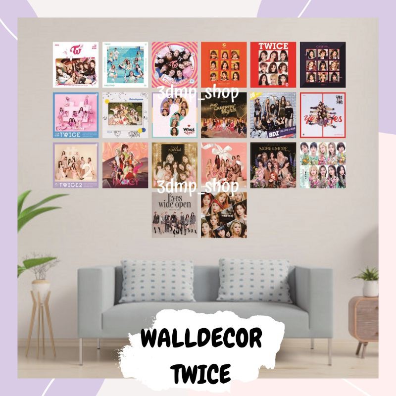 [20 Lembar] Walldecor Hiasan Dinding Twice Album