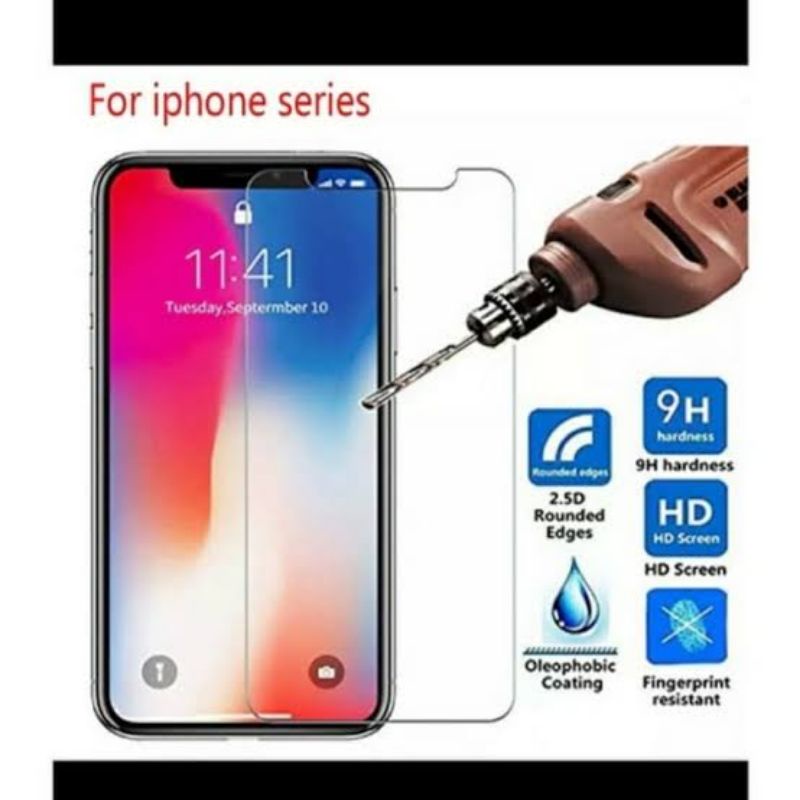 Tempered Glass iphone X/XS/XR/11/11 Pro Max/12/12 Pro Max/13/13 Pro Max/ Anti Gores Kace Bening Transparant