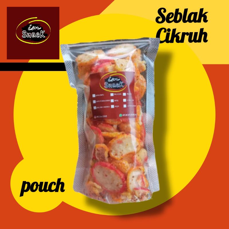 Jual Krupuk Seblak Cikruh Kemasan Pouch Krupuk Seblak Kemasan Pouch