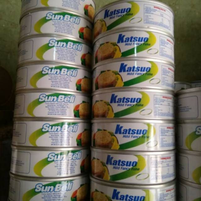 Ikan tuna kaleng deho sunbell katsuo amisan umpan mancing