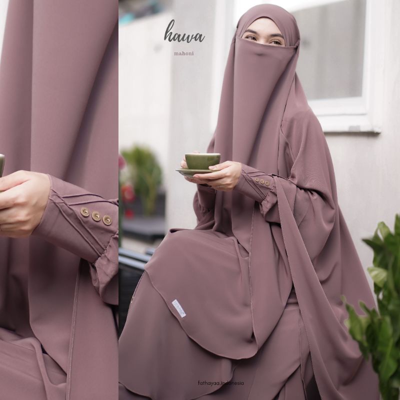 terbaru Gamis Hawa set Original By Fathayaa Indonesia