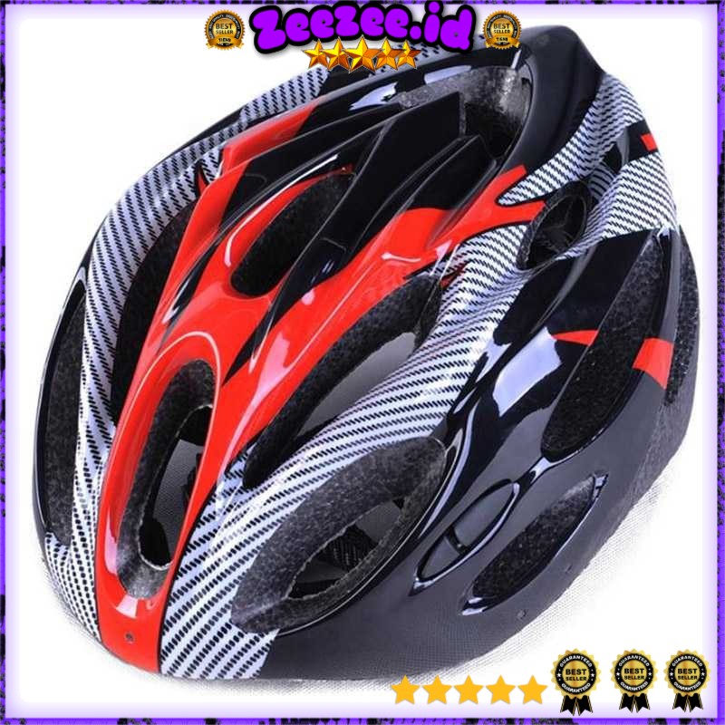 TaffSPORT Helm Sepeda EPS Foam PVC Shell - x10