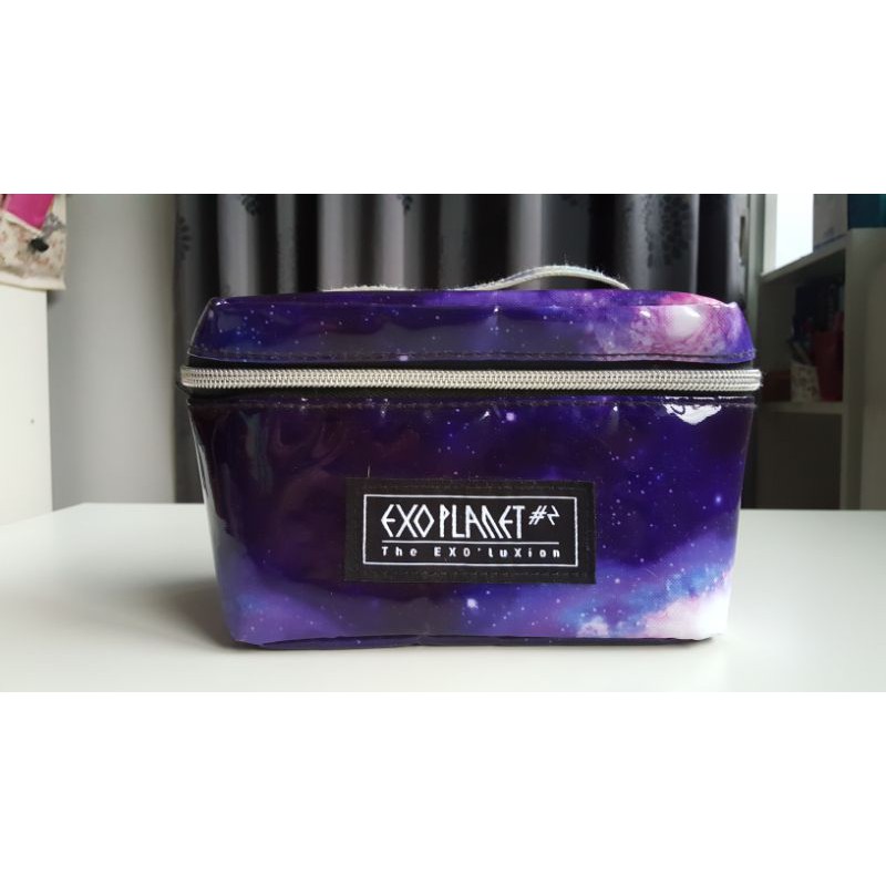 EXO OFFICIAL EXO'LUXION JAPAN PLANET #2 POUCH COSMETIC BAG CHANYEOL D.O KYUNGSOO BAEKHYUN CHEN SEHUN