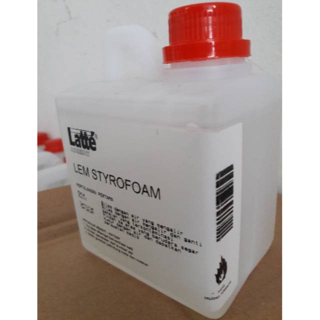 Jual lem styrofoam cair LATTE UNITAC 500 gr untuk gabus 