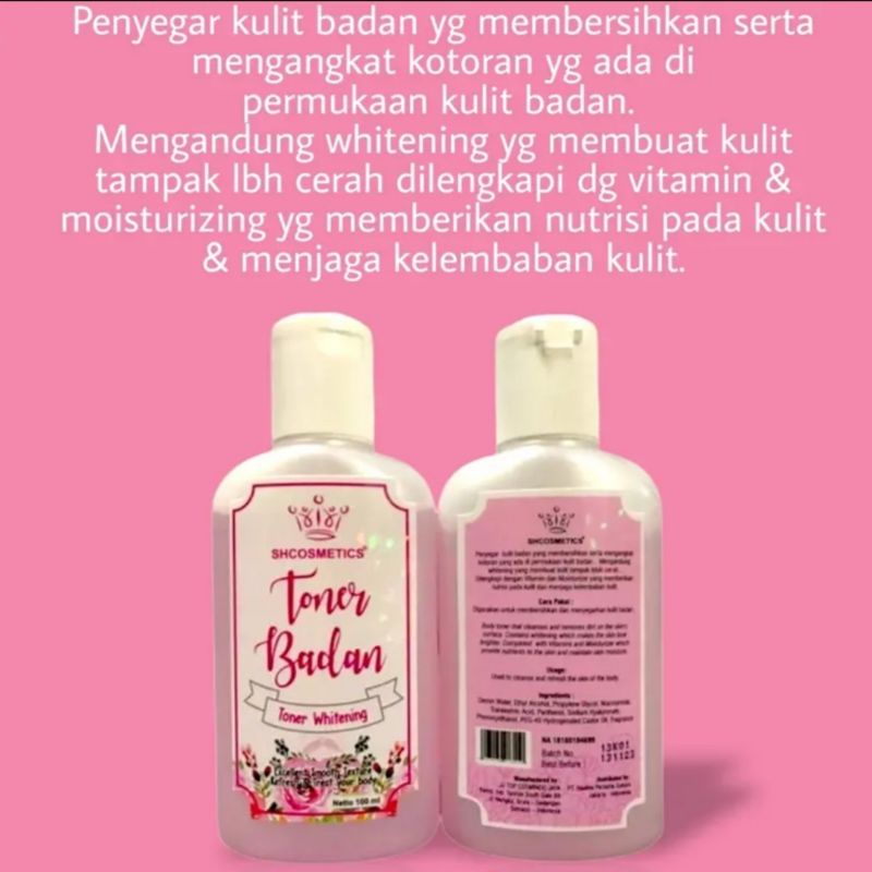 ‼️READY‼️TONER SHCOSMETICS - TONER BADAN - TONER WHITENING