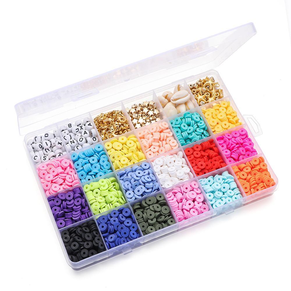 Lily 4800pcs Polymer Clay Pendant DIY Craft Kit Jump Rings Membuat Perhiasan Sets