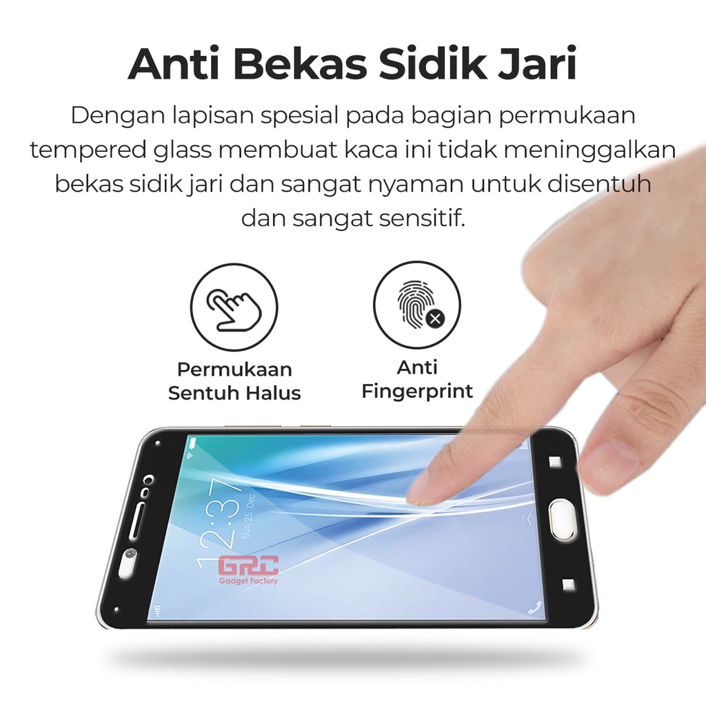 Tempered Glass VIVO V5 HOGO Full Cover Anti Gores Kaca