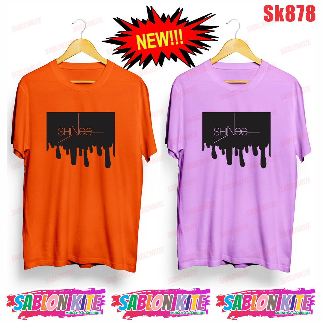 MURAH!!! KAOS SHINEE UNISEX SK878 ADA 6 WARNA COMBED 30S