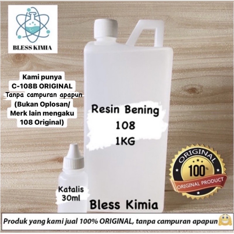 RESIN SUPER BENING 108(C-108B JUSTUS)1KG+KATALIS 30ml-RESIN BENING-RESIN 108-RESIN BENING 108