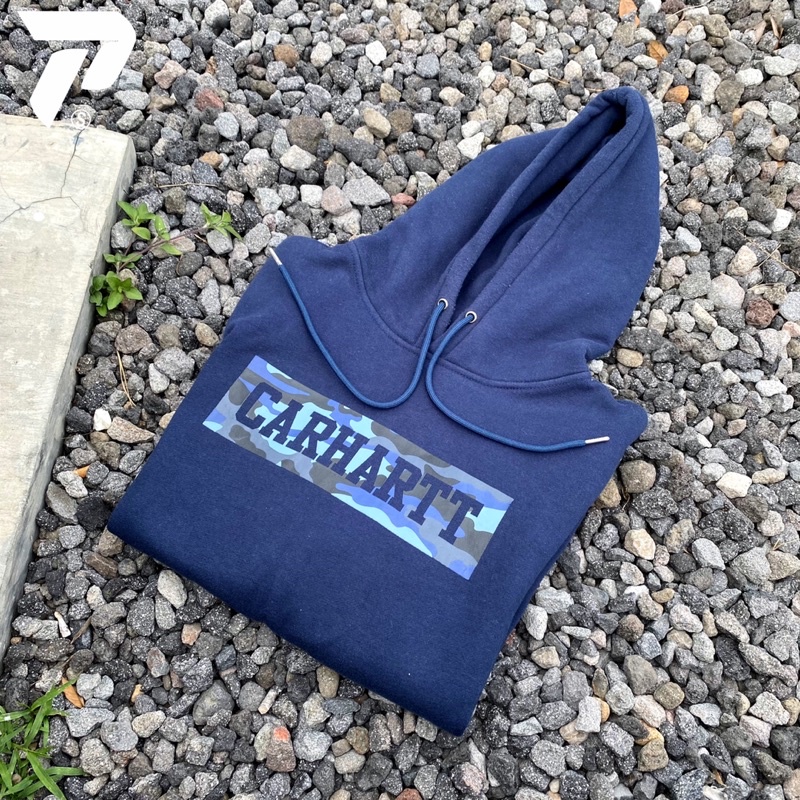 Carhartt hoodie box logo Camo