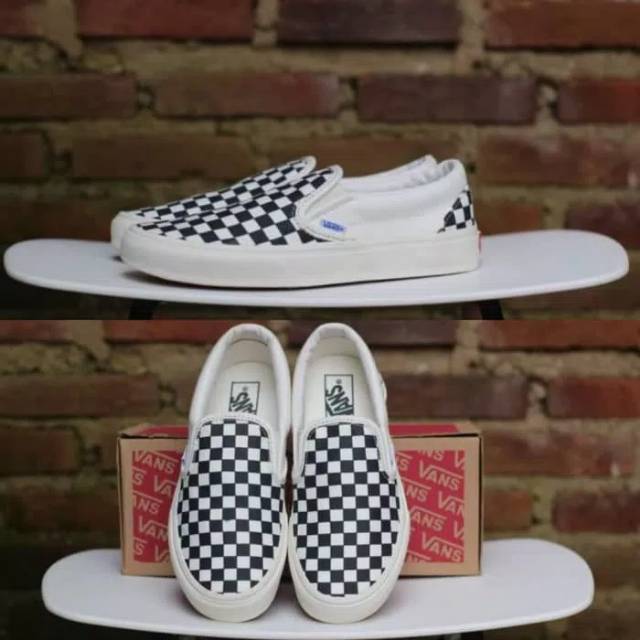 harga vans checkerboard slip on original