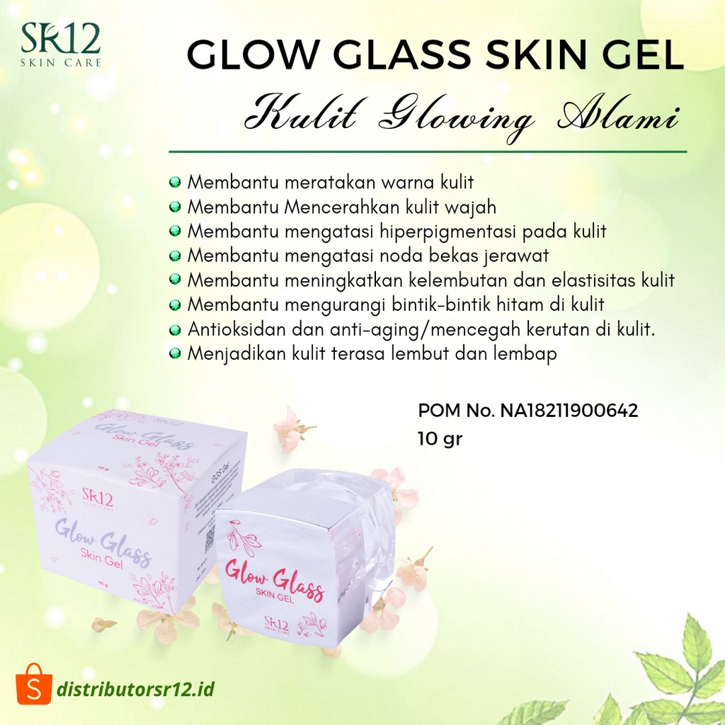 Glow Glass Skin GGS SR12 Cream Wajah Glowing Putih Cerah Alami BPOM