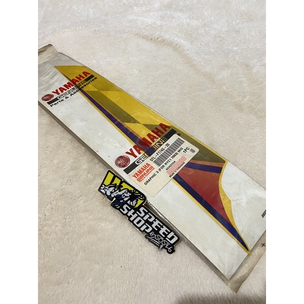 striping original mio tahun 2004 2005 body kuning kode 5TL