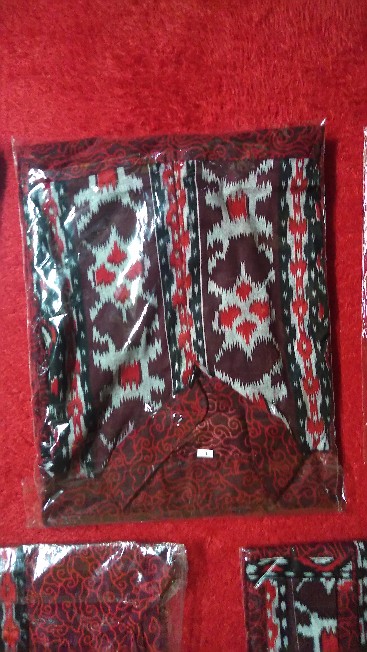 Batik Couple Keluarga Modern  Motif Mego Mendung Merah Maroon Busui Jumbo Termurah -batik Pekalongan
