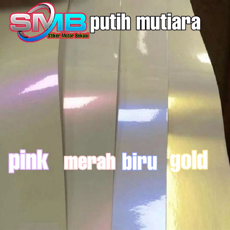 ID STIKER SKOTLET PUTIH LEMBAYUNG WHITE BUNGLON MUTIARA