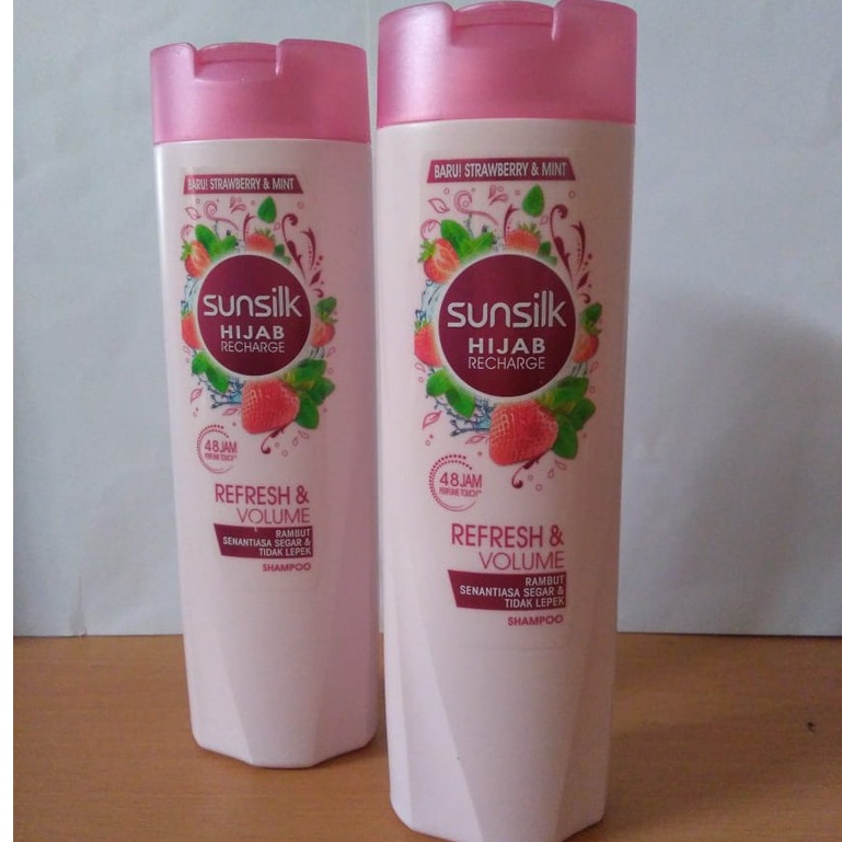 Sunsilk Hijab shampoo Refresh & Volume Strawberry Mint 170ml  48 jam terasa harum