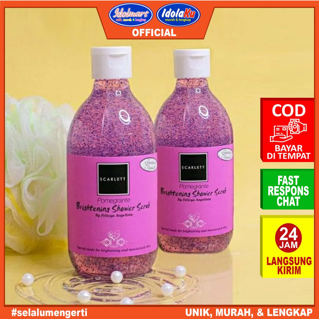 IDOLAKU Scarlett Whitening Shower Scrub 300ml