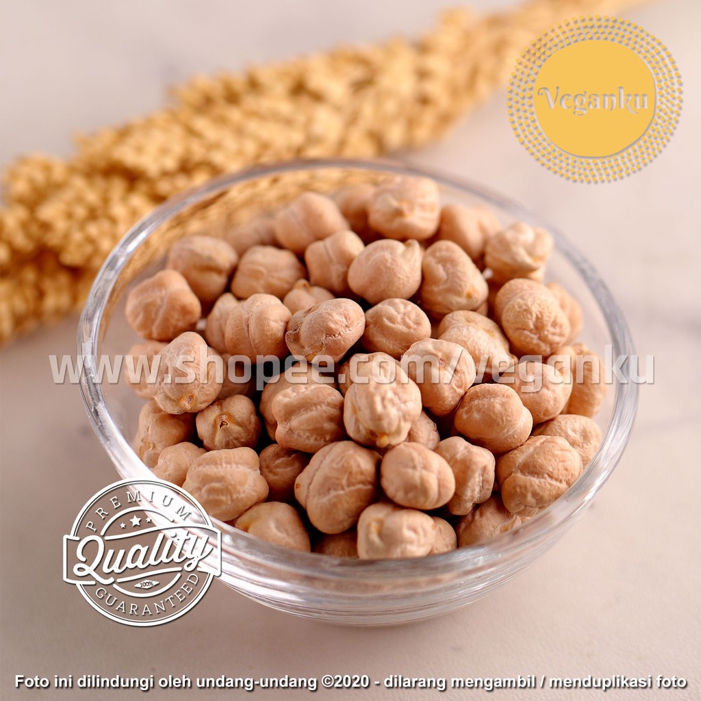 

Veganku - Premium Kacang Arab 100gr CHICKPEAS Organik Garbanzo Mentah