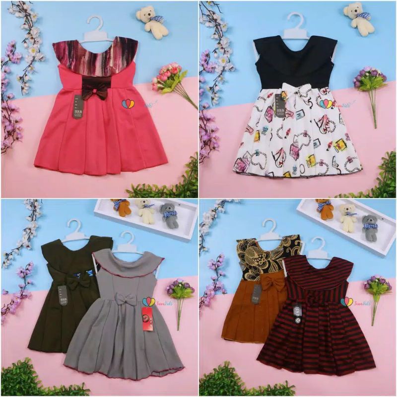 baju dres anak perempuan 0-5thn thn barang bagus harga murah bangat