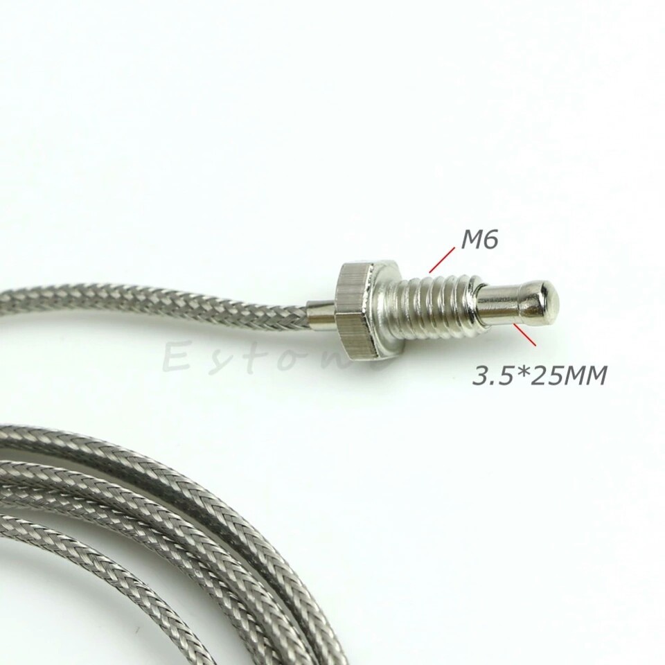 Screw Probe Temperature Sensor Thermocouple K Type 0-400 Deg 2m Cable