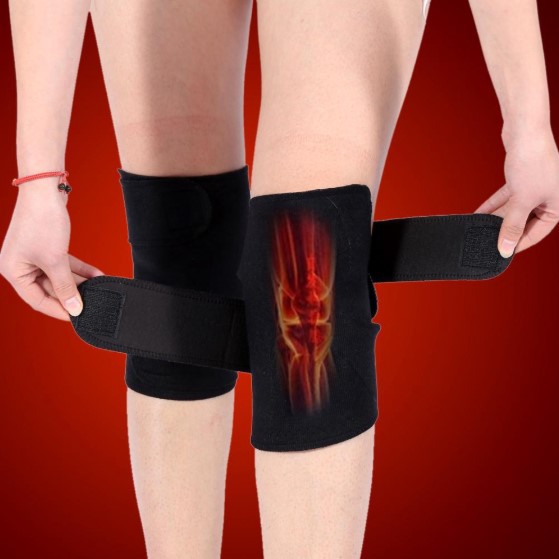 1 Pair 2Pcs Sabuk Terapi Lutut Magnetik Deker Pelindung Pemanas Lutut Theraphy Self Heating Knee Pad