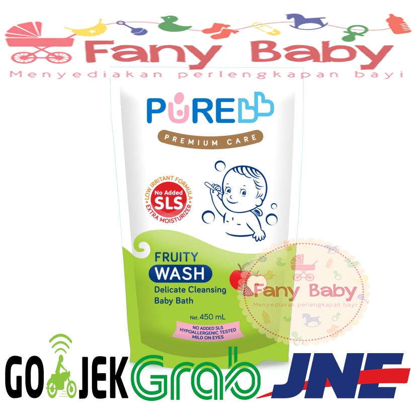 PURE BB WASH FRESHY &amp; FRUITY REFILL 450ML