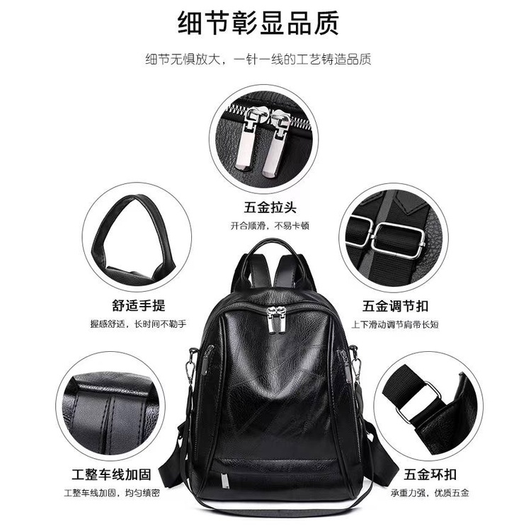 Tas Ransel Wanita Import Korea Backpack Sekolah Kerja 6822