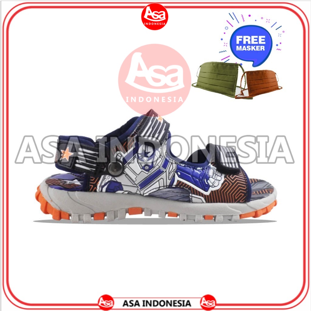 TREKKERS Sandal Anak G-Optimus  Hitam / Biru tua
