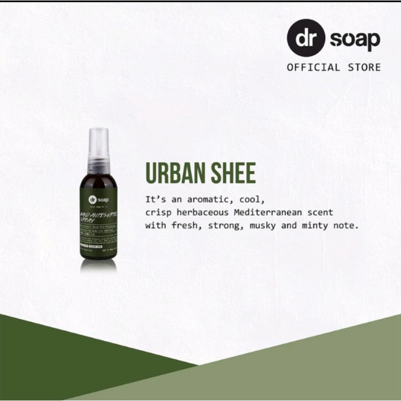 Dr Soap Hand Antiseptic Spray Urban Shee 60ml [Travel Size]