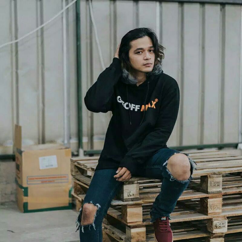 GEOFF MAX Hoodie Pullover (HD 002 BLACK ORANGE)