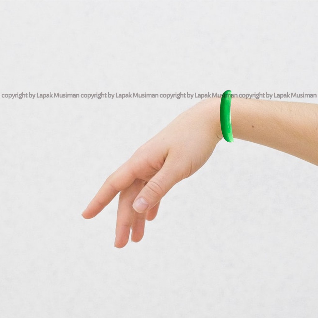 [Bayar di Tempat] Gelang Batu Giok Crystal Warna Hijau