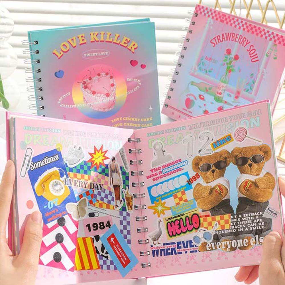 Mxbeauty Coil Notebook Portable Agenda Planner Line Halaman Dalam Kantor Sekolah Loose-Leaf Diary