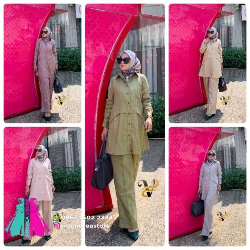 DINAR SET PANTS TUNIK BY AMBIGU IRWINOV