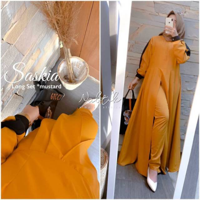 ZASKIA LONG SET MODEL TERBARU  MUSLIM WANITA