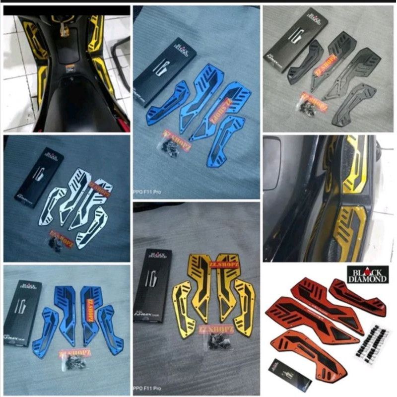 Karpet Bordes Pijakan nmax 155 2020/2021 Black Diamond Original pijakan kaki nmax 2020