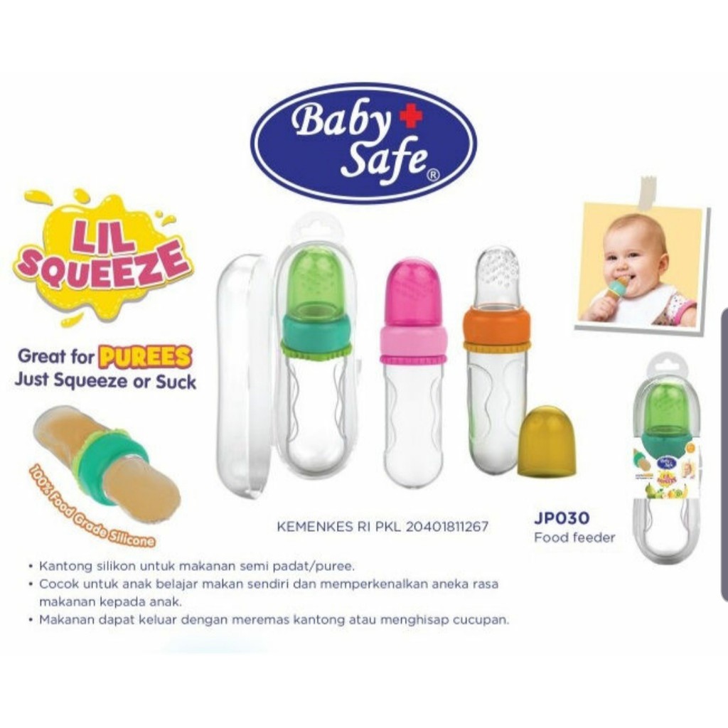 Baby Safe Food Feeder Lil Squeeze / Perlengkapan Untuk Pure / Perlengkapan Mpasi Bayi puree