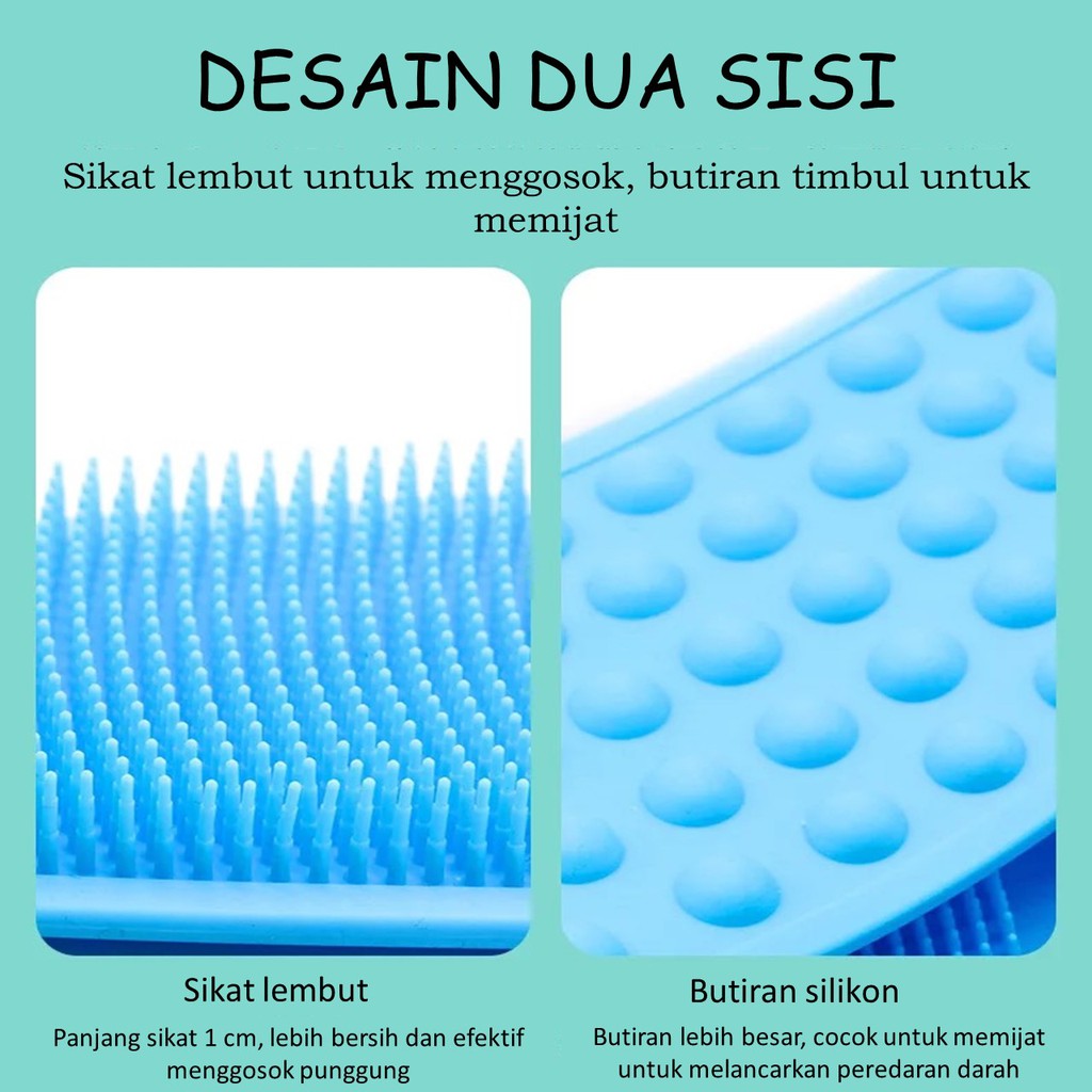 Sikat Mandi Scrubber Punggung Silikon Multifungsi