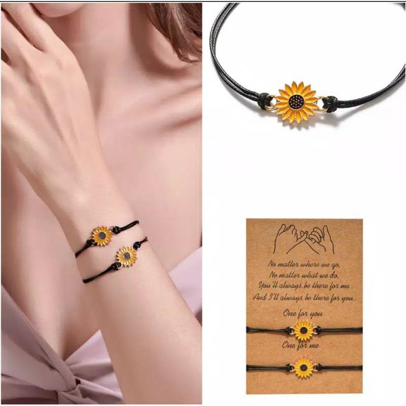GELANG SUNFLOWER BUNGA MATAHARI 2 pcs