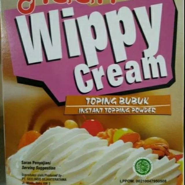 

Haan Wippy cream toping bubuk instan 200 gram