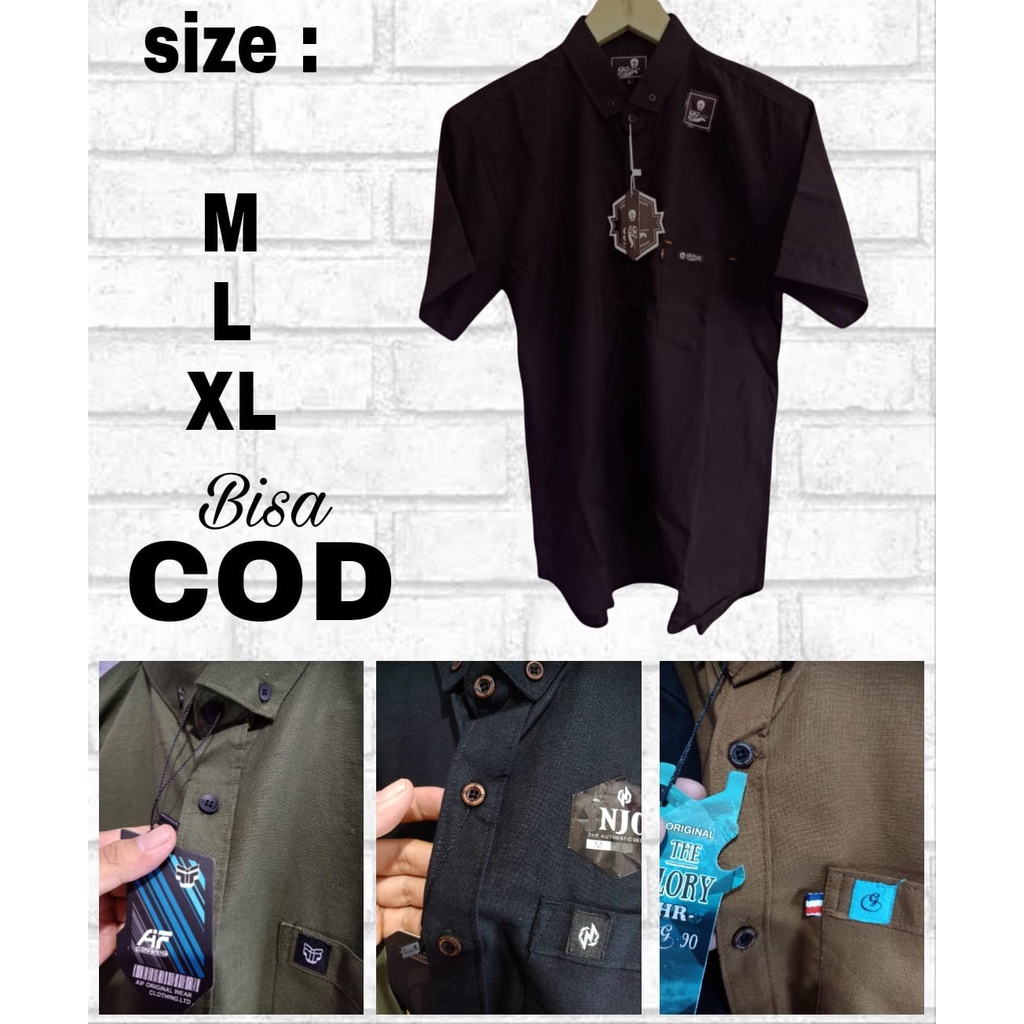 bosqiu89 -HEM POLOS PRIA LENGAN PENDEK / HEM PRIA / KEMEJA PRIA / HEM KERJA / KEMEJA KERJA / HEM COW