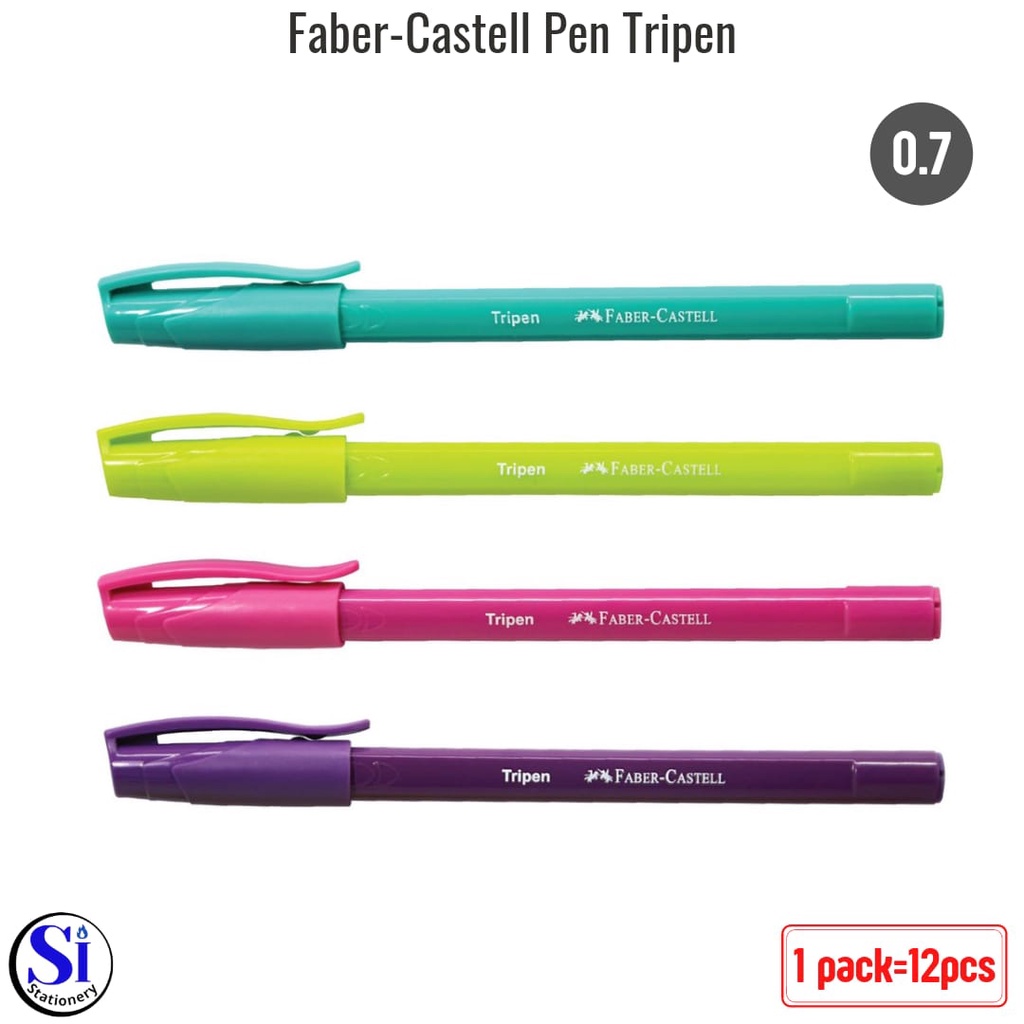 

Pulpen Faber Castell TRIPEN 0.7 mm Black Per Lusin