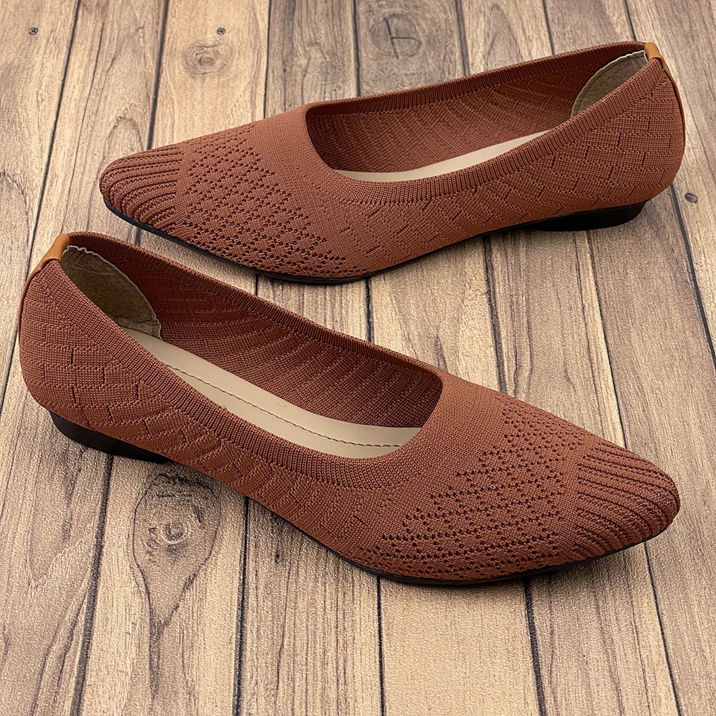 Sepatu Flat Wanita Rajut Import id01 ~ CLARENZO ID01