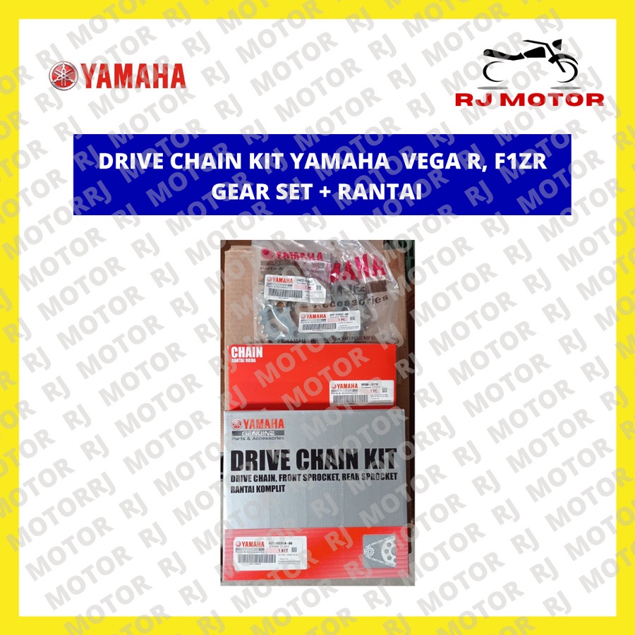 DRIVE CHAIN KIT YAMAHA VEGA R F1ZR GEAR SET PLUS RANTAI KOMPLIT ASLI