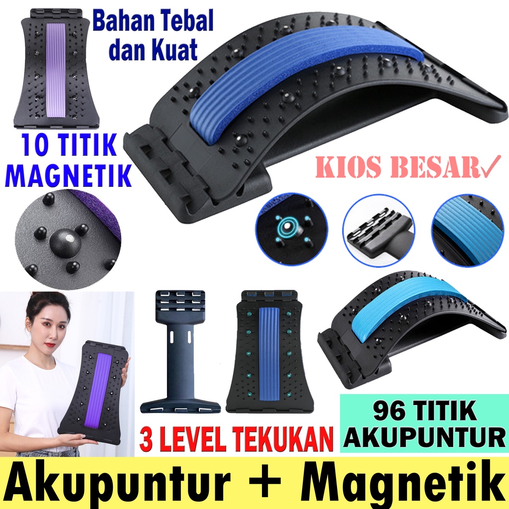 Ortopedi Akupuntur + Magnetic Sandaran Punggung orthoplus Terapi Sakit Pinggang Magnet ortho pedi