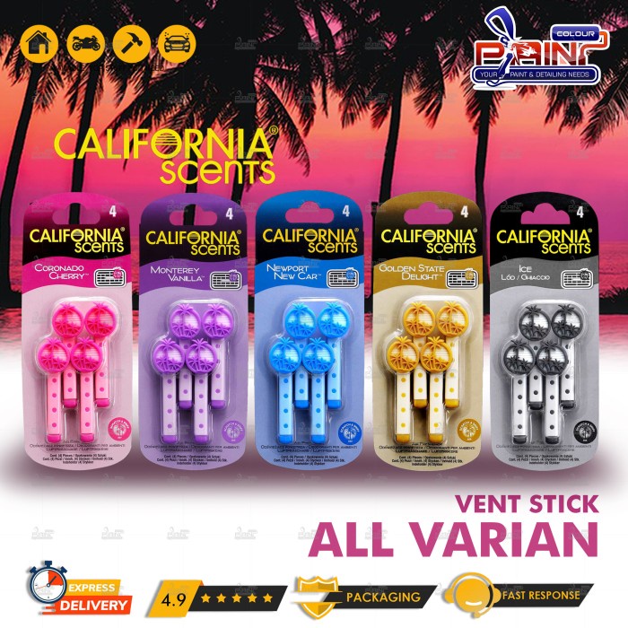 California Scents Vent Sticks Pengharum Mobil All Varian 200gr