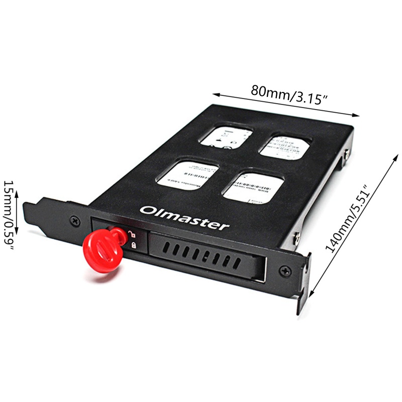 Btsg Olmaster MR-9100 HDD Hard Disk Box Hard Disk Adaptor Bracket Standard 2.5 Inch PCI Untuk Case HDD/SSD