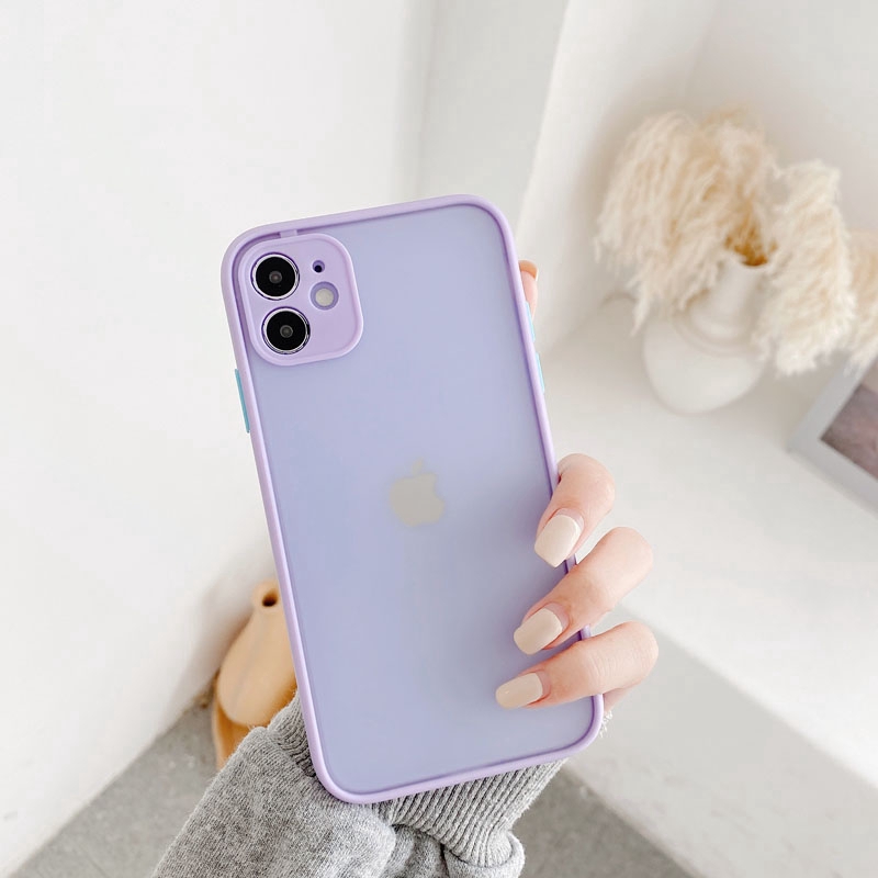 Camera Protection Bumper Phone Cases For iPhone 11 11 Pro Max XR XS Max X 8 7 6 6S Plus Matte Translucent Shockproof Back Cover