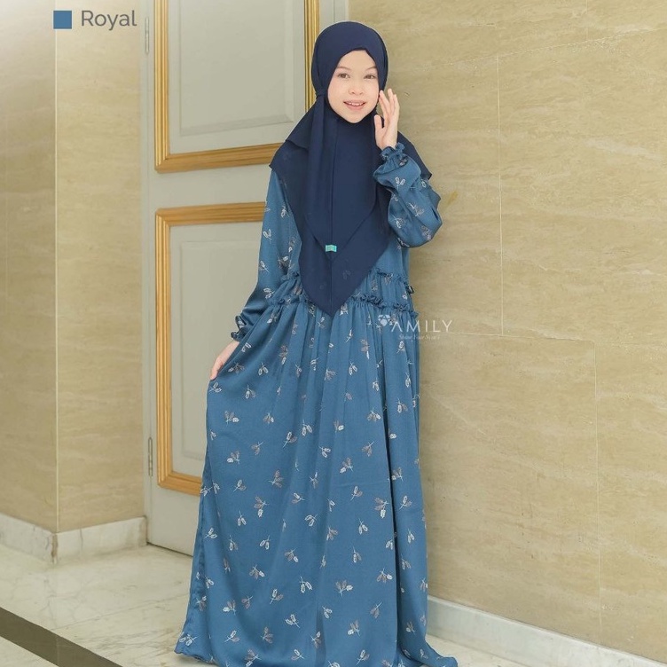 BAJU GAMIS ANAK PEREMPUAN AMILY HIJAB MADELIF DRESS SET ARMANI SILK COUPLE SARIMBIT FASHION MUSLIMAH