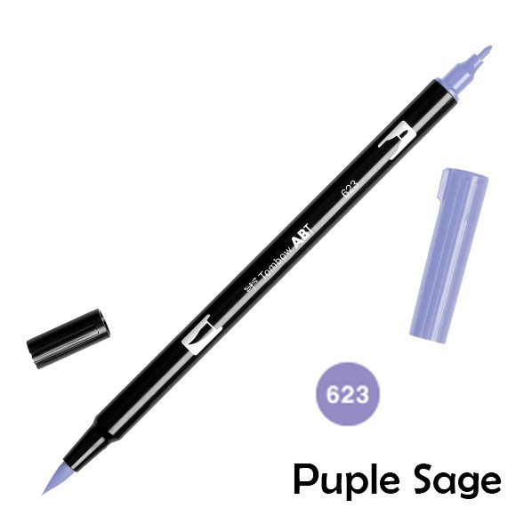 

ABT Tombow Dual Brush Pen - 623 Purple Sage